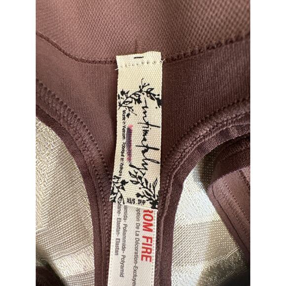 Free People Intimately Thong XXS Coconut Shell Brown | Soft‎ & Seamless Lingerie - Picture 3 of 4